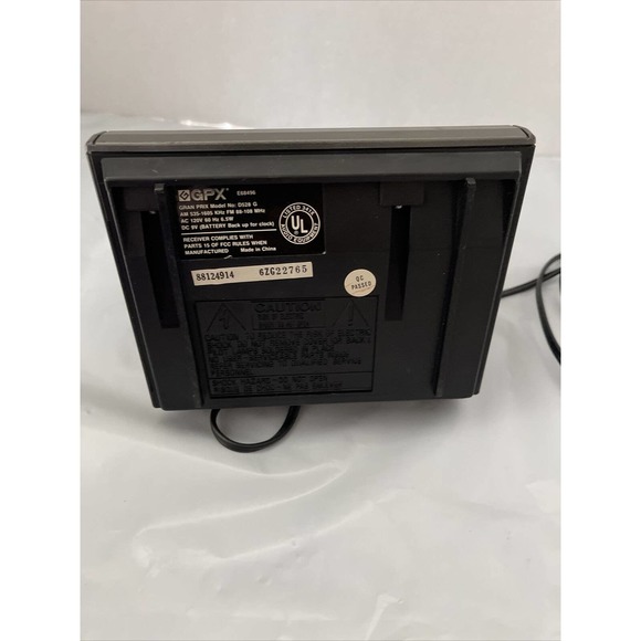 GPX Clock Radio D528G•Digital Clock Display•Analog AM/FM Radio•Alarm Clock - Picture 8 of 8